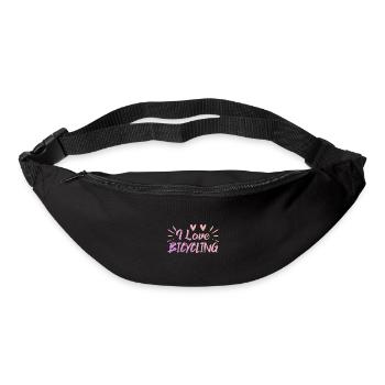 Ich Liebe Fahrradfahren - Gürteltasche - Schwarz - Vorne
