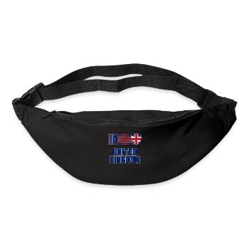 Großbritannien - Gürteltasche - Schwarz - Vorne