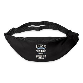 born in 2003 anniversary 19 years gift legend - Bum bag - black - Front
