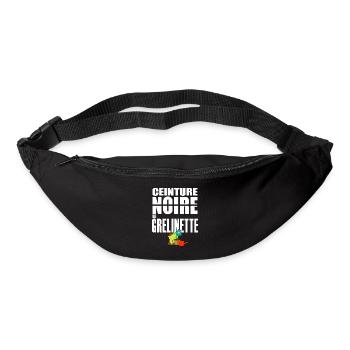 Jardin ceinture noire grelinette humour jardinier - Sac banane - noir - Devant