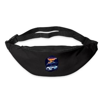 Voiture de sport classique - Sac banane - noir - Devant