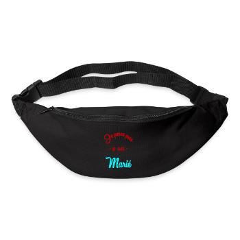 JE PEUX PAS. MARIE. FUTUR MARIE. - Sac banane - noir - Devant