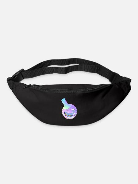 Rainbow whale in potion LGBT Pride Month - Bum bag - black