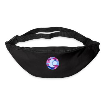 Fierté bisexuelle De la Lune de l’espace bisexuelle - Sac banane - noir - Devant