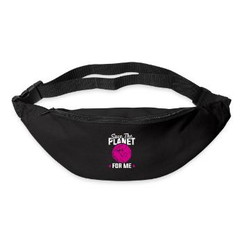 protect the planet - Bum bag - black - Front
