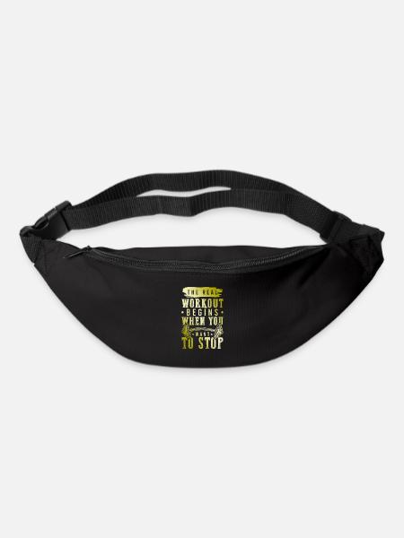 workout fitness - Gürteltasche - Schwarz