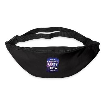 Équipe de camping - Sac banane - noir - Devant