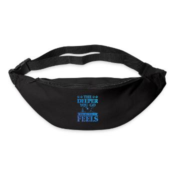 Plongée drôle de dicton - Sac banane - noir - Devant