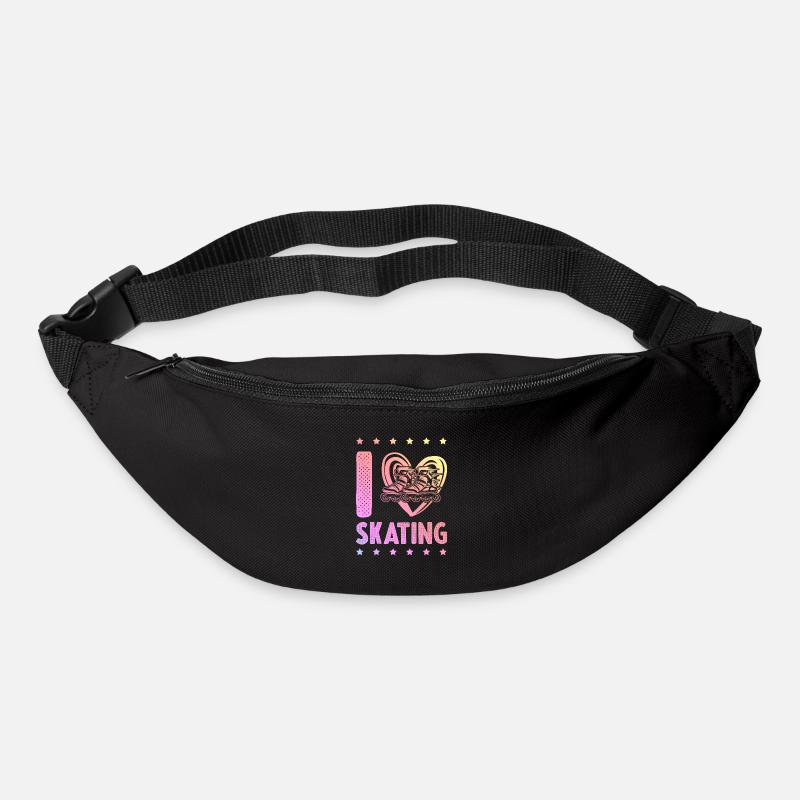 ich liebe skating - Gürteltasche - Schwarz