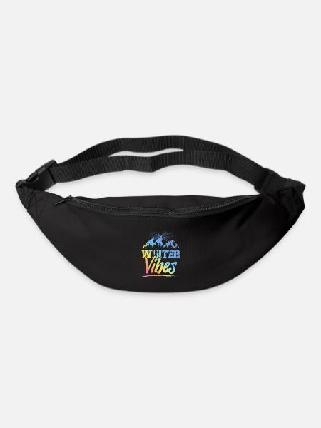 Winter Vibes - Gürteltasche - Schwarz