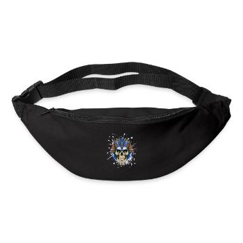 Pharaoh Skull Skeleton Colorful - Bum bag - black - Front
