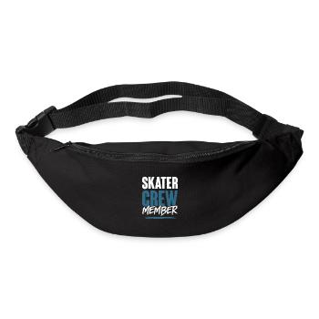 Équipe de patineurs - Sac banane - noir - Devant