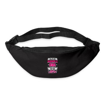 Ich bin die verrückte Oma Großmutter Oma Sprüche G - Gürteltasche - Schwarz - Vorne