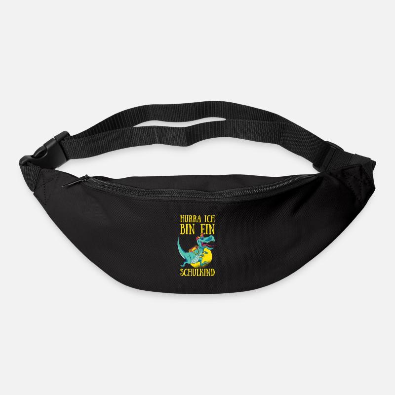 Schulanfang Hurra Ich Bin Ein Schulkind Einschulun - Gürteltasche - Schwarz