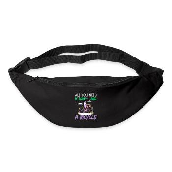 Cyclist Saying Cycling Cycling Race Gift Idea - Bum bag - black - Front