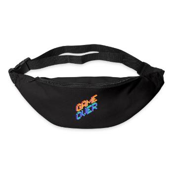 Gamer Game Over Pc-Spiel Computerspiel Geschenk - Gürteltasche - Schwarz - Vorne