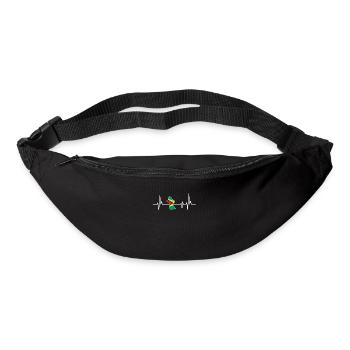 Heartbeat Design Drapeau guyanais Guyana - Sac banane - noir - Devant