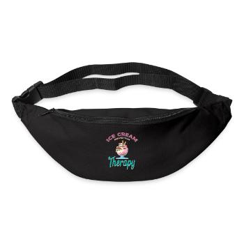 Eiscreme Billiger Als Therapie Für Gefrorene - Gürteltasche - Schwarz - Vorne