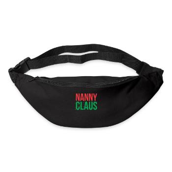 Nanny Claus Design Für Großmutter Oma - Gürteltasche - Schwarz - Vorne
