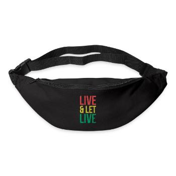 Leben & Leben Lassen Für Den Stolz Afroamerikaner - Gürteltasche - Schwarz - Vorne