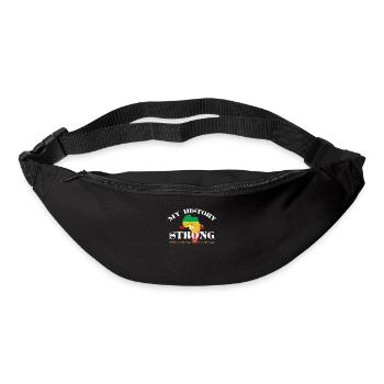 Mon histoire est forte pour la fierté - Sac banane - noir - Devant