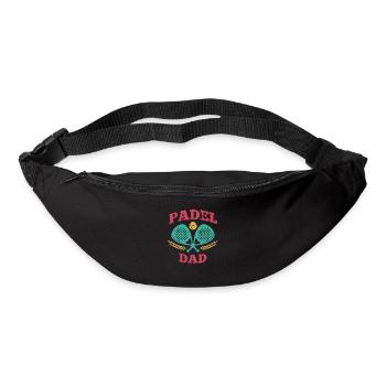 Padel Papa Padel Raquette Ball Design Pour Padel - Sac banane - noir - Devant