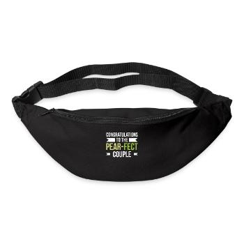 Herzlichen Glückwunsch An Die Pear-fect Für Braut - Gürteltasche - Schwarz - Vorne