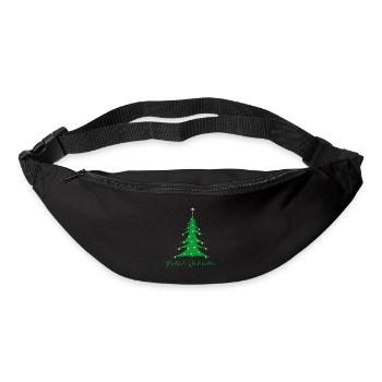 Fröhliche Weihnachten Weihnachtsbaum - Gürteltasche - Schwarz - Vorne