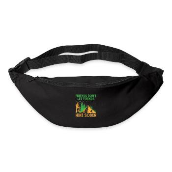 Wandern Wanderer Natur Trekking Outdoor Bergsteigerin - Gürteltasche - Schwarz - Vorne