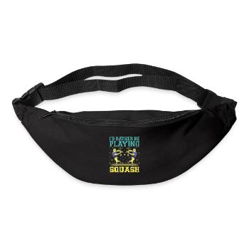Squash Player Squash Tennis Player Raquetball Spor - Bum bag - black - Front