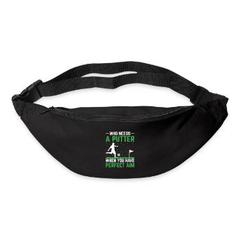 Footgolf Player Foot Golf Playing Footgolfers Foot - Bum bag - black - Front