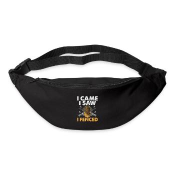 I Came I Saw I Fenced Fencing Sword Epee Fencer - Bum bag - black - Front