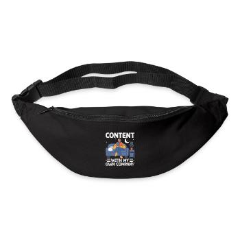 Content With My Own Company Sayings For Introverts - Bum bag - black - Front