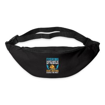 Fishing Solves Most Of My Problems Boating Solves - Bum bag - black - Front