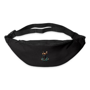 Dobermann Hund Lustig Sommer - Gürteltasche - Schwarz - Vorne