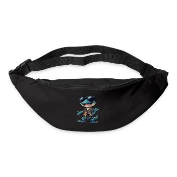 Echse Comic Lustig Sommer - Gürteltasche - Schwarz - Vorne