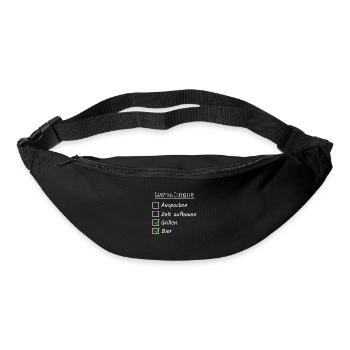 Camping Checkliste - Gürteltasche - Schwarz - Vorne