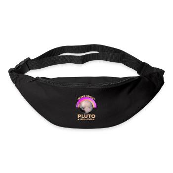 Vintage Never Forget Pluto - Lustiges T-Shirt - Gürteltasche - Schwarz - Vorne