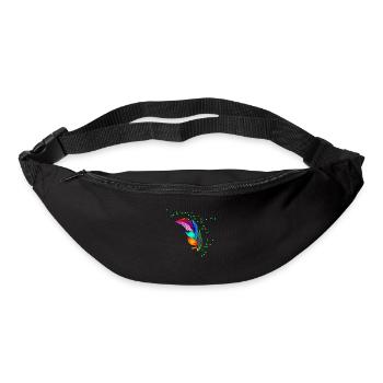 Feder - Gürteltasche - Schwarz - Vorne