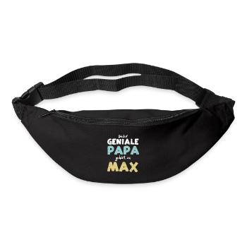 Dieser Geniale Papa Gehört Zu Max - Gürteltasche - Schwarz - Vorne