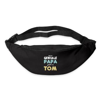 Dieser Geniale Papa Gehört Zu Tom - Gürteltasche - Schwarz - Vorne