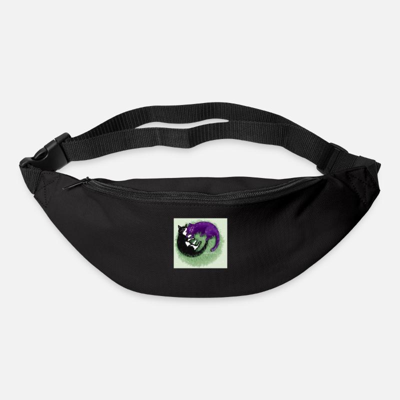 Ying Yang Chats - Sac banane - noir