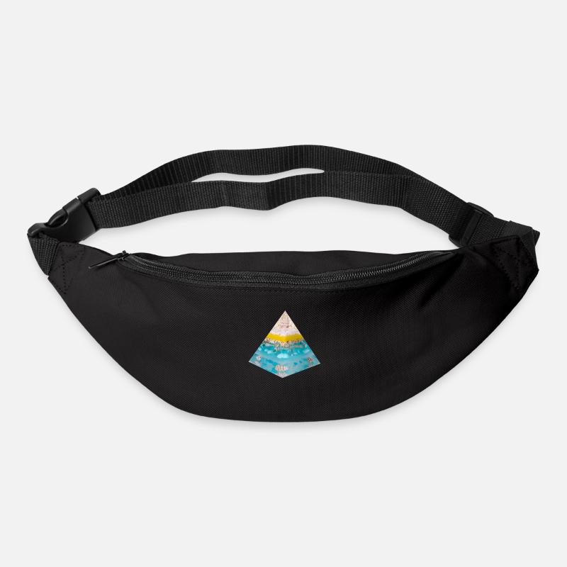 Stimme des Meeres - Gürteltasche - Schwarz