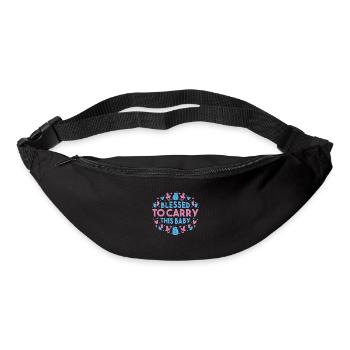 Vêtements de grossesse Bébé Ventre Maman enceinte - Sac banane - noir - Devant