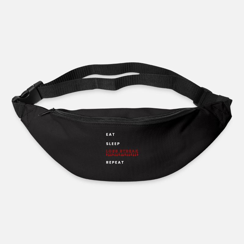 Manger la série de perte de sommeil répéter - Sac banane - noir