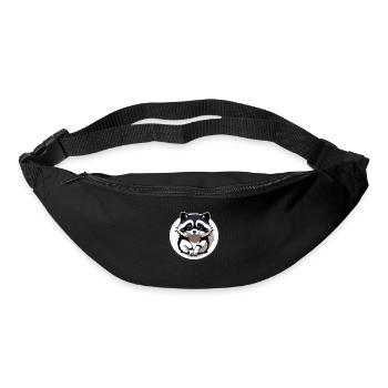 Ratons laveurs Mignon Dessin animé Raton laveur 26 - Sac banane - noir - Devant