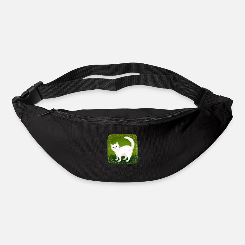 chat mignon - Sac banane - noir