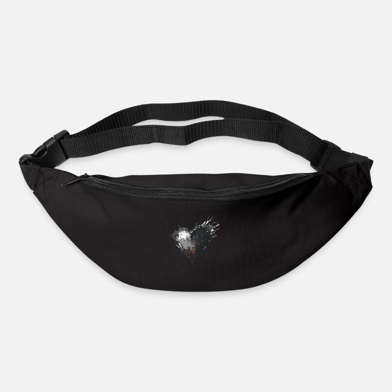 Heart Black - Bum bag - black