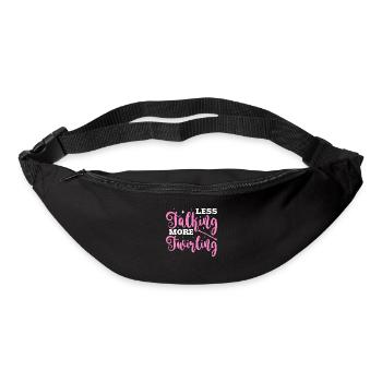 less talking more twirling Design for a twirling - Bum bag - black - Front