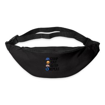 Camp Eat Sleep Repeat - Gürteltasche - Schwarz - Vorne